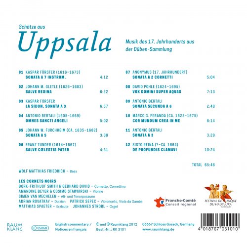 Les Cornets Noirs, Amandine Beyer - Schätze aus Uppsala (2012)