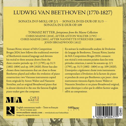 Tomasz Ritter - Beethoven: Sonatas Nos. 1, 18 & 30 (2025) [Hi-Res]