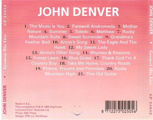John Denver - Greatest Hits Live (1995)
