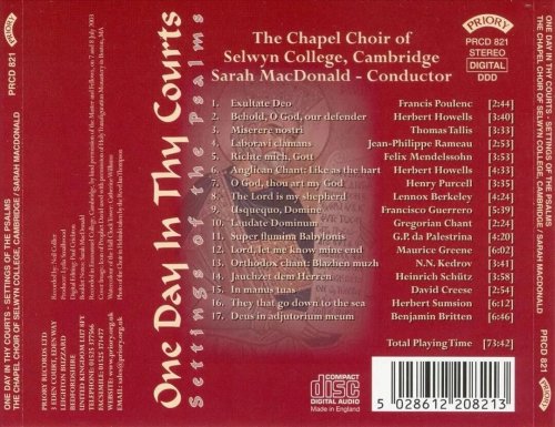 The Chapel Choir of Selwyn College, Cambridge - One Day in Thy Courts (2004)