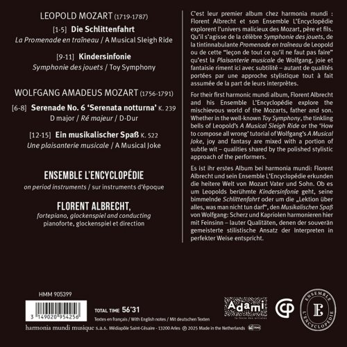 Ensemble L'Encyclopédie, Florent Albrecht - Leopold & Wolfgang Amadeus Mozart: Kindermusik (2025) [Hi-Res] [Dolby Atmos]