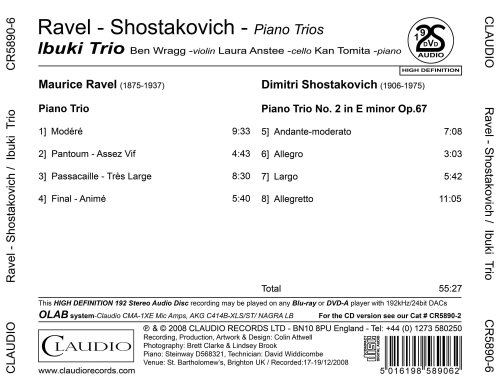 Ibuki Trio - Ravel & Shostakovich: Piano Trios (2025) [Hi-Res]