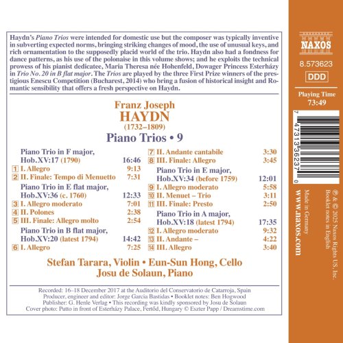Stefan Tarara, Eun-Sun Hong, Josu de Solaun - Haydn: Piano Trios, Vol. 9 (2025) [Hi-Res]