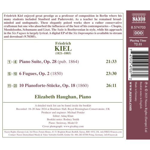 Elizabeth Haughan - Kiel: Piano Works (2025) [Hi-Res]