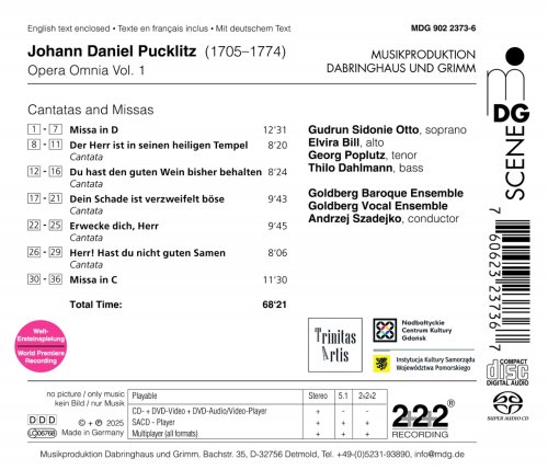 Goldberg Baroque Ensemble, Goldberg Vocal Ensemble - Pucklitz: Opera Omnia, Vol. 1 (2025)