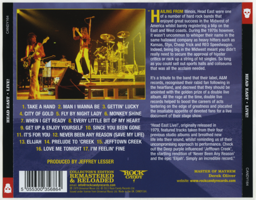 Head East - Live! (1979) [2013 Rock Candy Remastered]