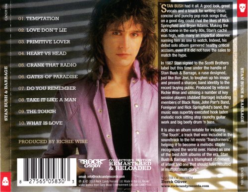 Stan Bush & Barrage - Stan Bush & Barrage (1987) [2011 Rock Candy Remastered]