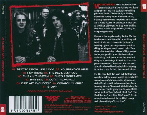 Rhino Bucket - Get Used To It (1992) [2015 Rock Candy Remastered]