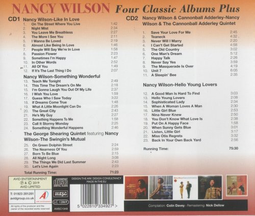 Nancy Wilson - Four Classic Albums Plus (2CD, 2019)