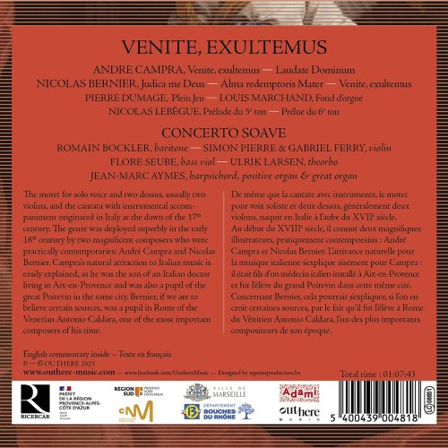 Concerto Soave - Venite, exultemus: Campra & Bernier (2025) [Hi-Res]