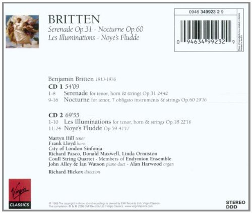 Richard Hickox, City of London Sinfonia - Britten: Les Illuminations, Serenade, Nocturne, Noye's Fludde (2006)