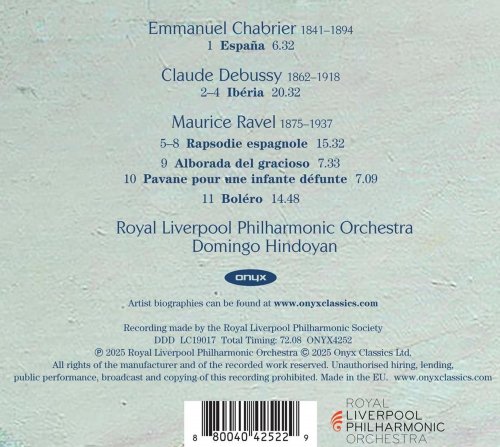 Domingo Hindoyan, Royal Liverpool Philharmonic Orchestra - Iberia (2025) [Hi-Res]