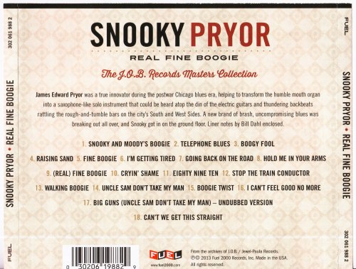 Snooky Pryor - Real Fine Boogie (The J.O.B. Records Masters Collection) (2013)