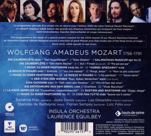 Sandrine Piau, Jodie Devos, Lea Desandre, Insula Orchestra, Laurence Equilbey - Magic Mozart (2020) CD-Rip