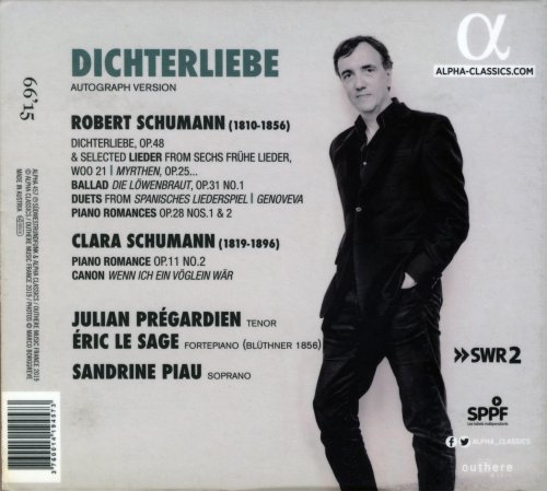 Sandrine Piau, Julian Prégardien, Eric Le Sage - Schumann: Dichterliebe (2019) CD-Rip