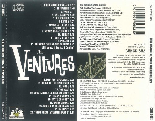 The Ventures - New Testament / More Golden Greats (1997)