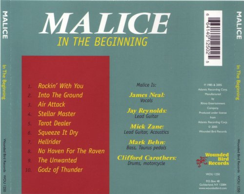 Malice - In The Beginning (1985) [2005]