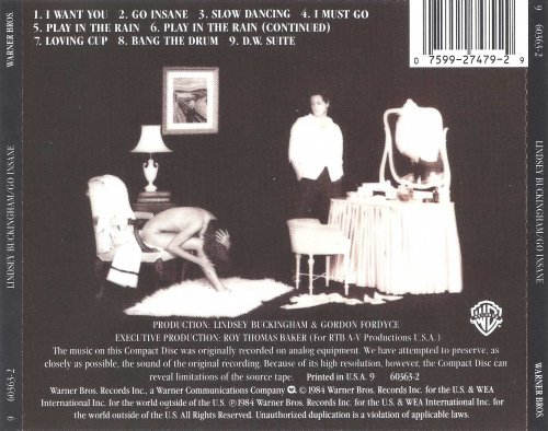 Lindsey Buckingham - Go Insane (1984)