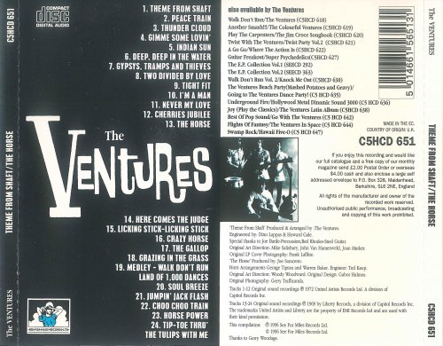 The Ventures - Theme From Shaft / The Horse (1997)