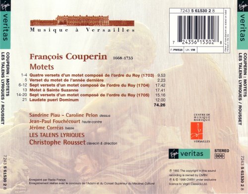 Christophe Rousset, Sandrine Piau - Francois Couperin: Motets (1998) CD-Rip