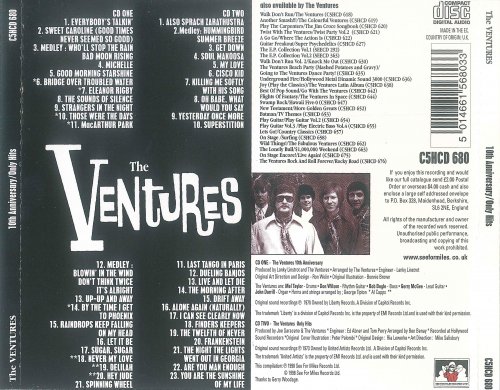 The Ventures - 10th Anniversary Album / Only Hits! (1998)