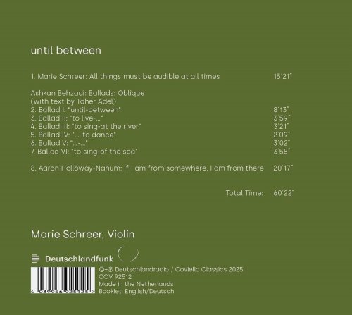 Marie Schreer, Taher Adel, Aaron Holloway-Nahum - until between (2025) [Hi-Res]