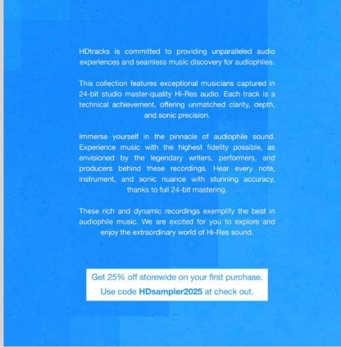 VA - HDTracks 2025 Hi-Res Sampler (2025) [Hi-Res]
