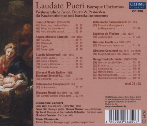 Lorin Wey, Clemencic Consort - CHRISTMAS Laudate Pueri - Baroque Christmas (2004)