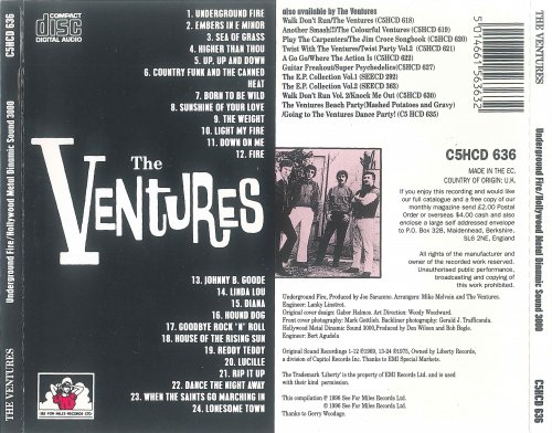 The Ventures - Underground Fire / Hollywood Metal Dinamic Sounds 3000 (1996)