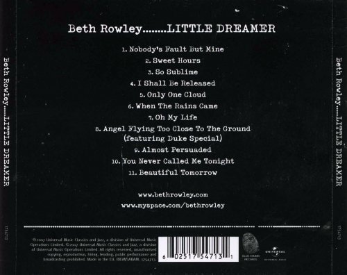 Beth Rowley - Little Dreamer (2007) CD-Rip