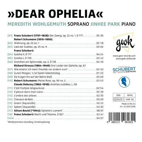 Meredith Wohlgemuth, Jinhee Park - Dear Ophelia (2025) [Hi-Res]