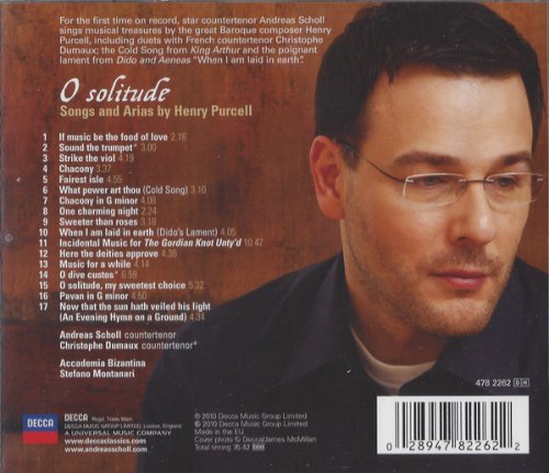 Andreas Scholl - O Solitude: Purcell (2010) CD-Rip