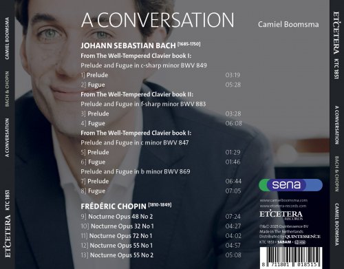 Camiel Boomsma - Bach & Chopin: A Conversation (2025) Hi-Res