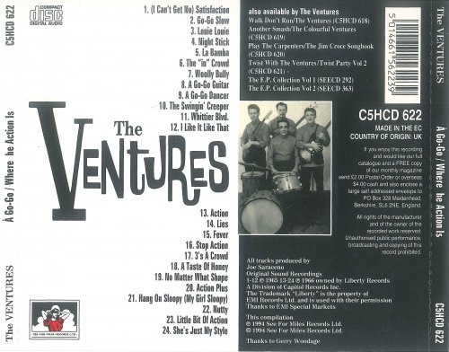 The Ventures - The Ventures A Go-Go / Where The Action Is (1994)