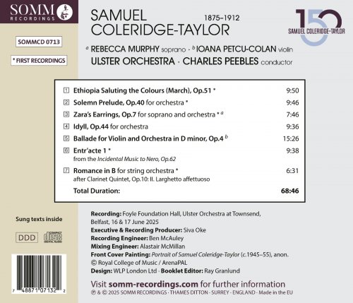 Rebecca Murphy, Ioana Petcu-Colan, Ulster Orchestra & Charles Peebles - Coleridge-Taylor: Orchestral Works (2025) Hi-Res