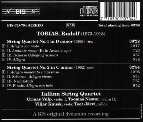 Tallinn String Quartet - Tobias: String Quartets Nos. 1 & 2 (1995)