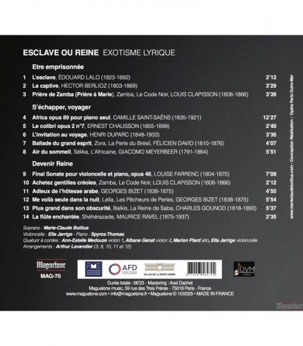 Marie-Claude Bottius - Esclave ou reine: Exotisme lyrique (2025) Hi-Res