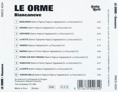 Le Orme - Biancaneve (1994)
