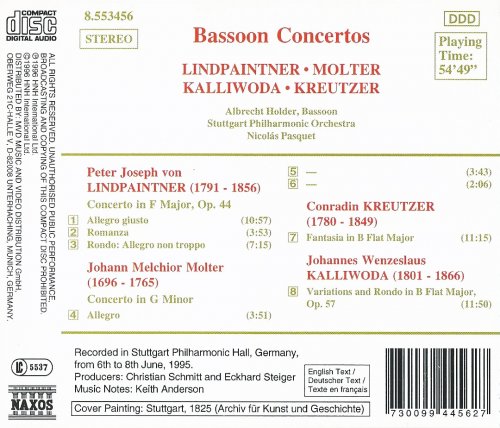 Albrecht Holder, Stuttgart Philharmonic Orchestra, Nicolas Pasquet - Bassoon Concertos From The Courts Of Baden-Wurttemberg (1996) CD-Rip