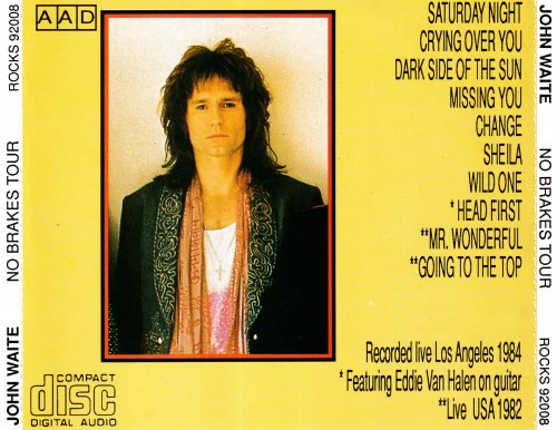John Waite - No Brakes Tour (1984) [1992]
