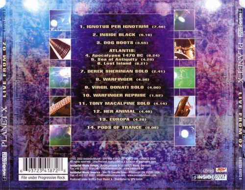 Planet X - Live From Oz (2002)