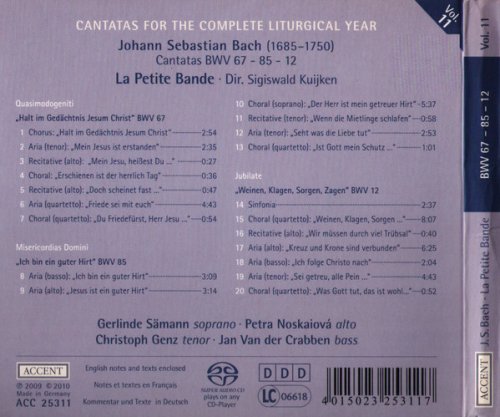 Sigiswald Kuijken - Bach: Cantatas for the Complete Liturgical Year Vol.11 (2010) [SACD]