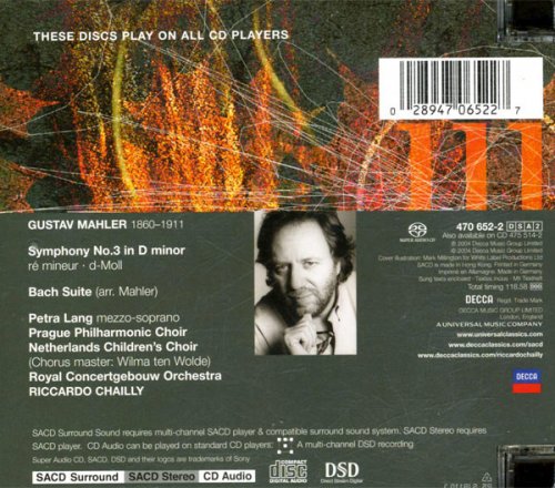 Riccardo Chailly, Royal Concertgebouw Orchestra, Petra Lang - Mahler: Symphony No.3 (2004) [SACD]
