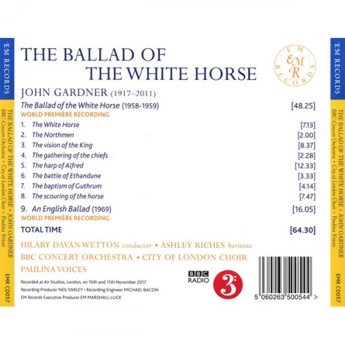 City of London Choir - Gardner: The Ballad of the White Horse, Op. 40 (2020)