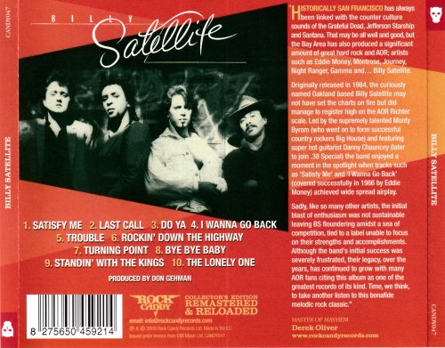 Billy Satellite - Billy Satellite (1984) [2009 Rock Candy Remastered]