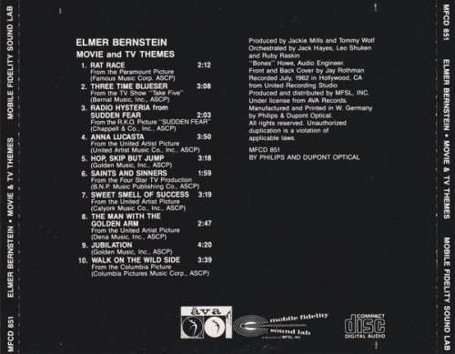 Elmer Bernstein - Movie and TV Themes (1962) [1987]