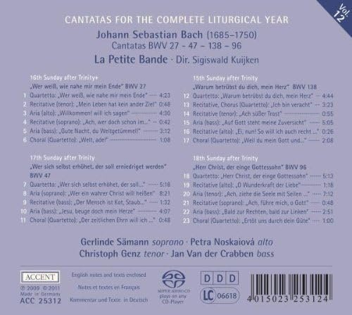 Sigiswald Kuijken - Bach: Cantatas for the Complete Liturgical Year Vol.12 (2011) [SACD]