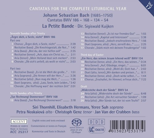 La Petite Bande, Sigiswald Kuijken - J.S. Bach: Cantatas for the Complete Liturgical Year Vol. 17 - "Widerstehe Doch Der Sünde" (2013) [SACD]