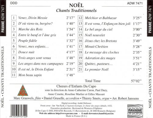 Chours d'Enfants Da Capo, Marc Grauwels, Paul Dury - Noël: Les plus beaux chants traditionnels français (2002)