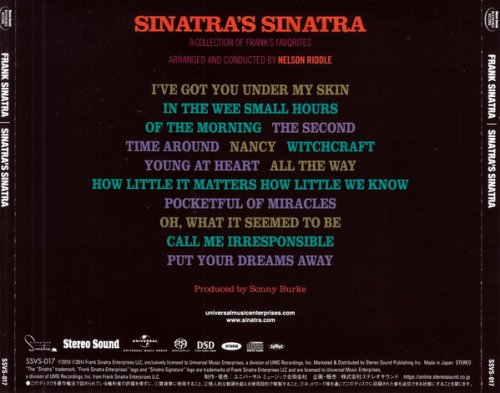 Frank Sinatra - Sinatra's Sinatra A Collection Of Frank's Favorites (1963) [2021 SACD]